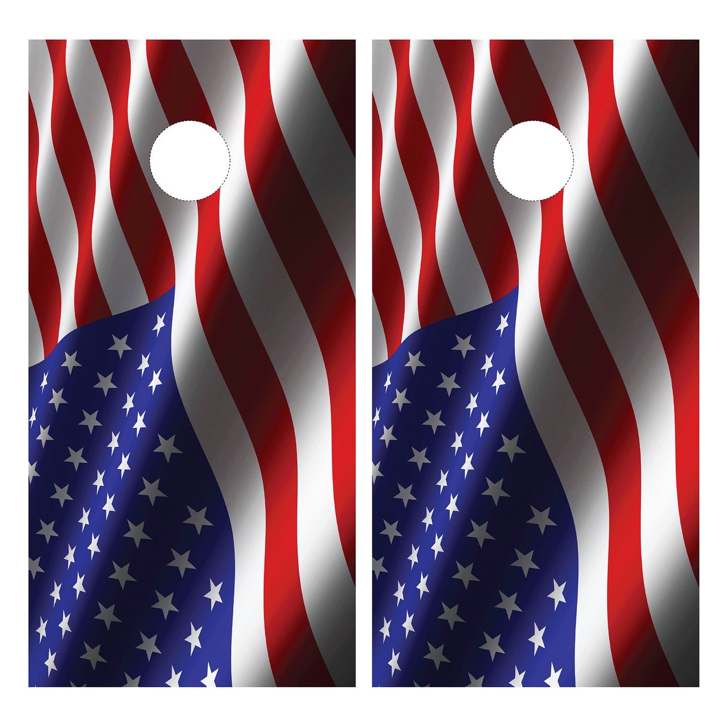 American Flag Cornhole Wrap