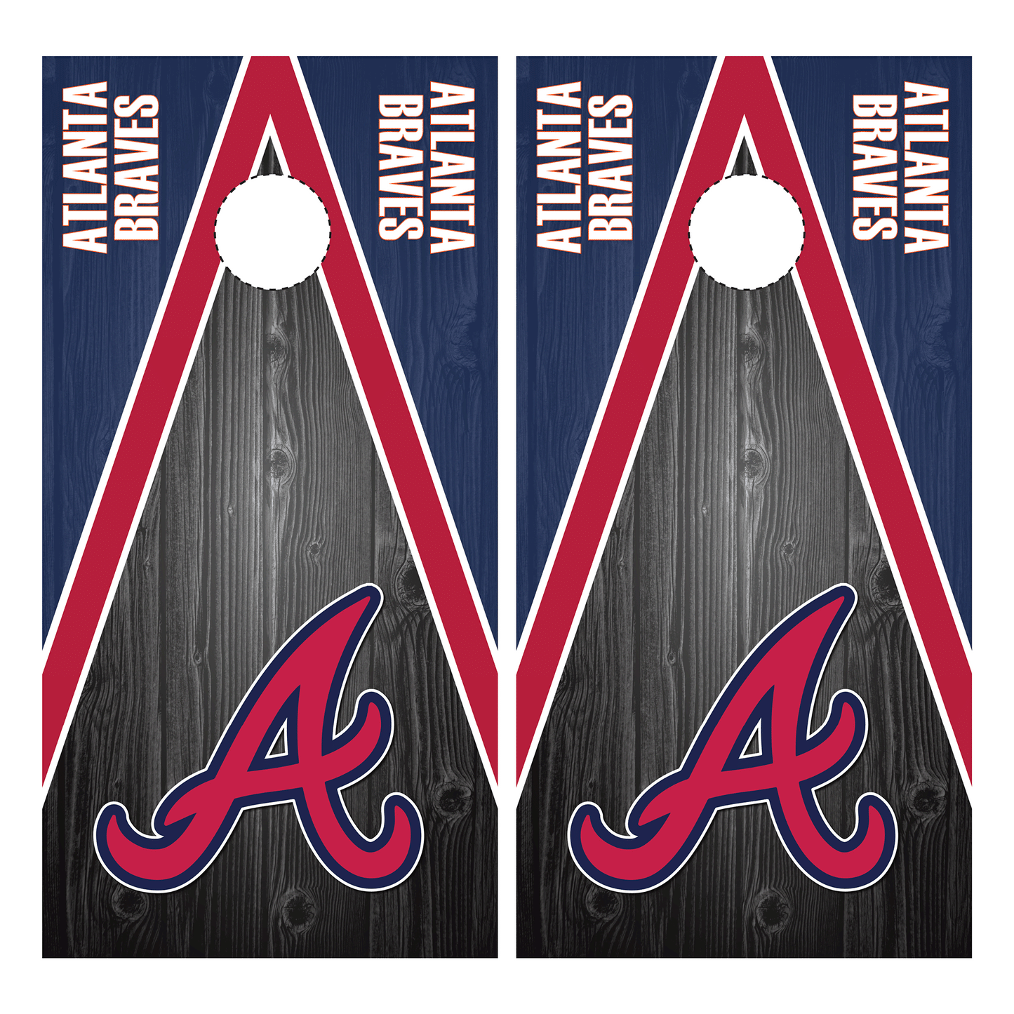 Atlanta Braves Cornhole Wrap