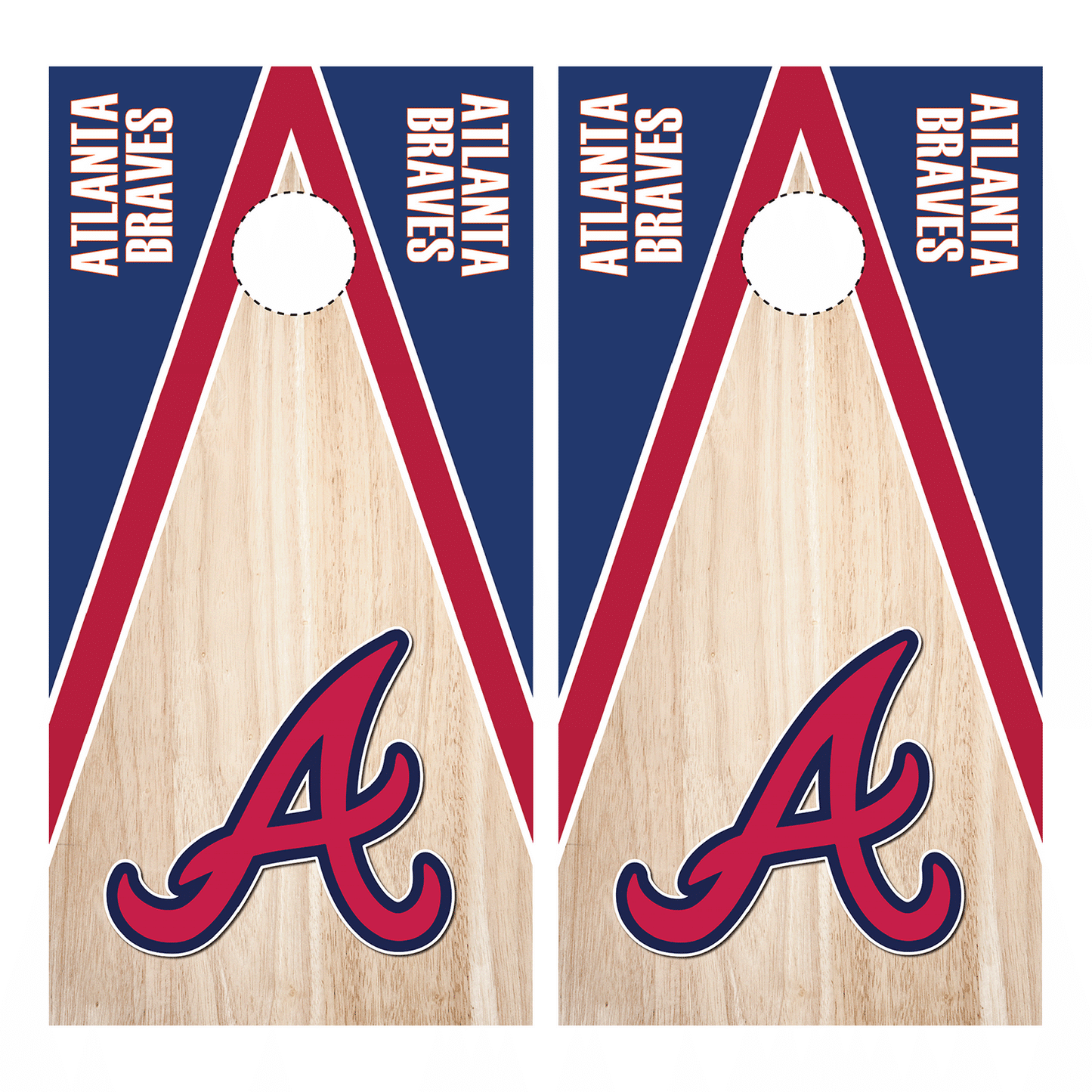 Atlanta Braves Cornhole Wrap