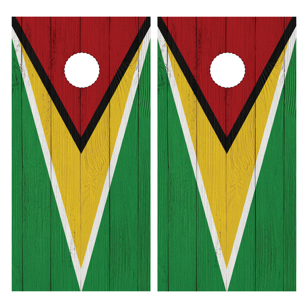 Guyana Flag Cornhole Wraps