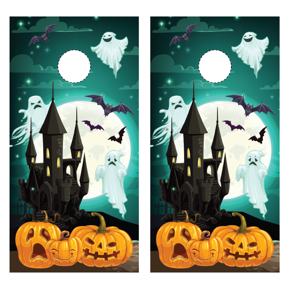 Halloween Cornhole Wraps