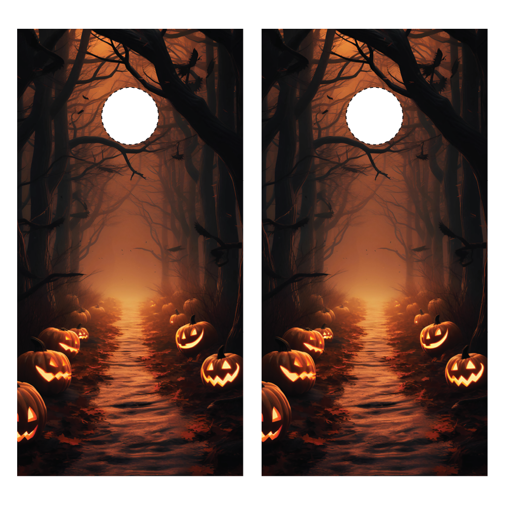 Halloween Cornhole Wraps