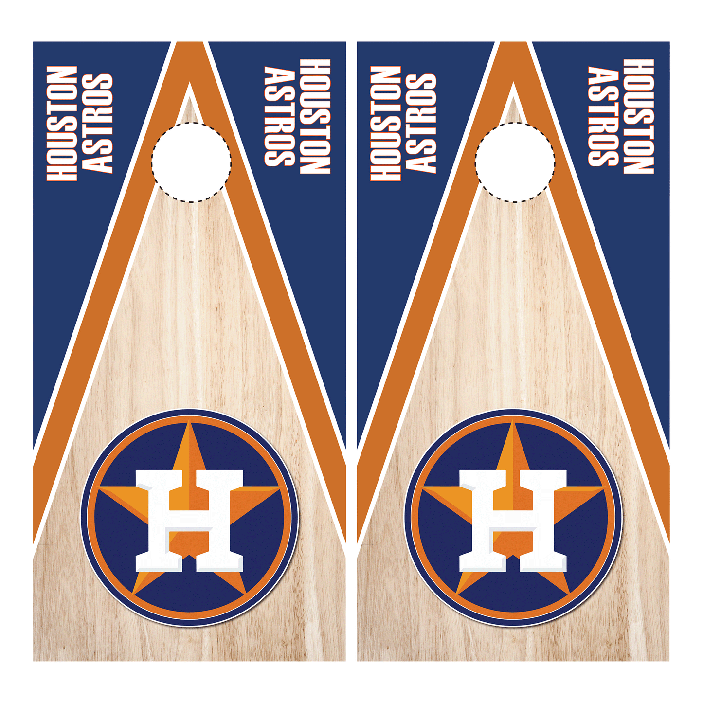 Houston Astros Cornhole Wrap