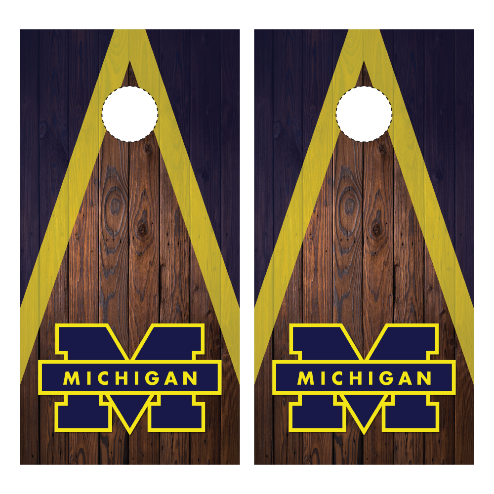 University of Michigan Cornhole Wraps
