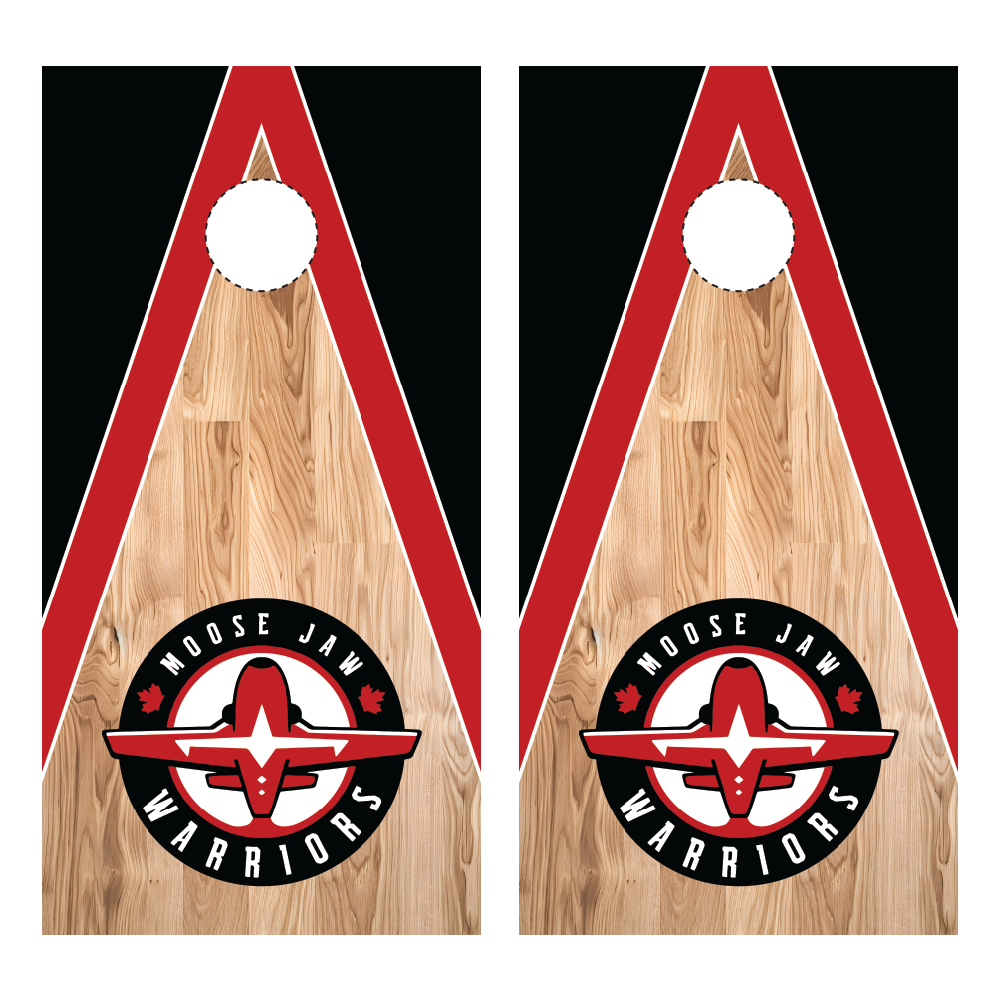 Moose Jaw Warriors Cornhole Wraps