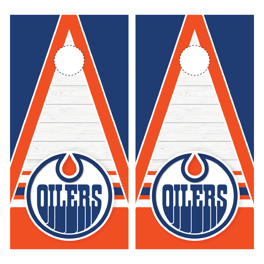 Edmonton Oilers Cornhole Wraps