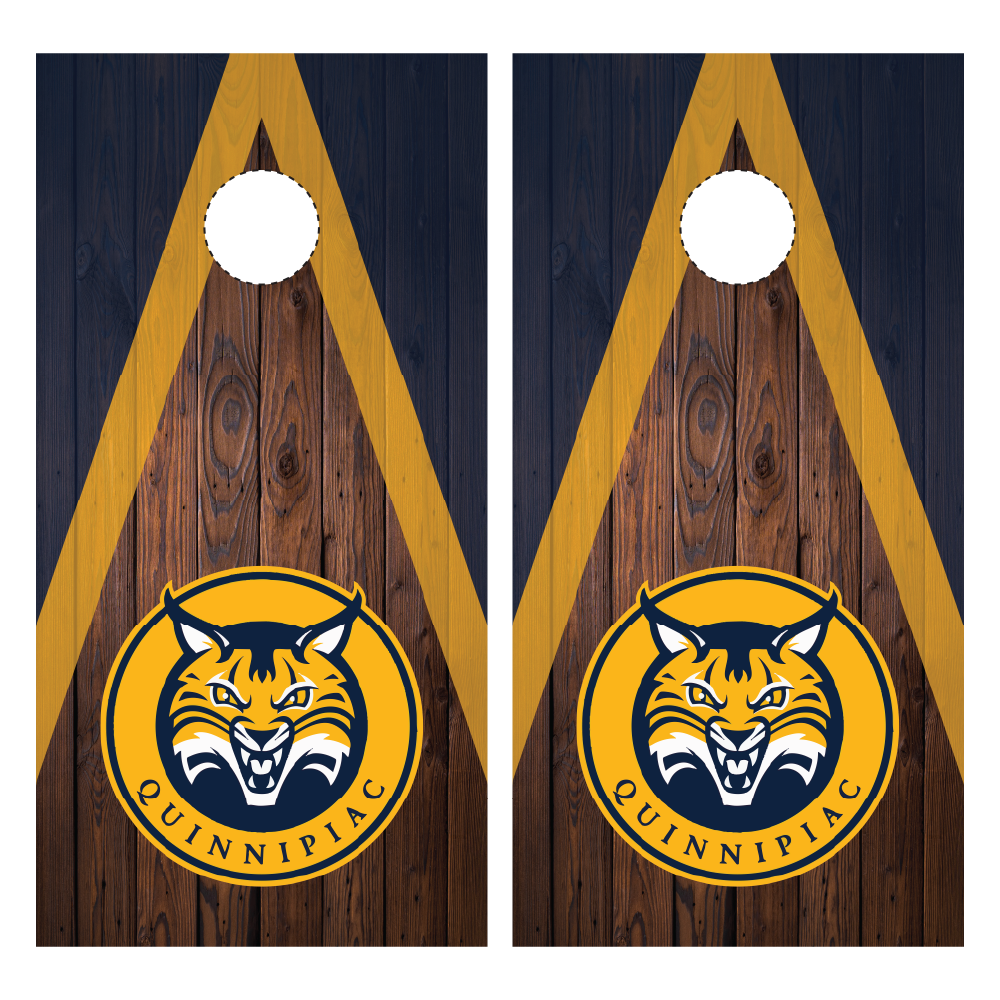 Quinnipiac Bobcats Cornhole Wraps