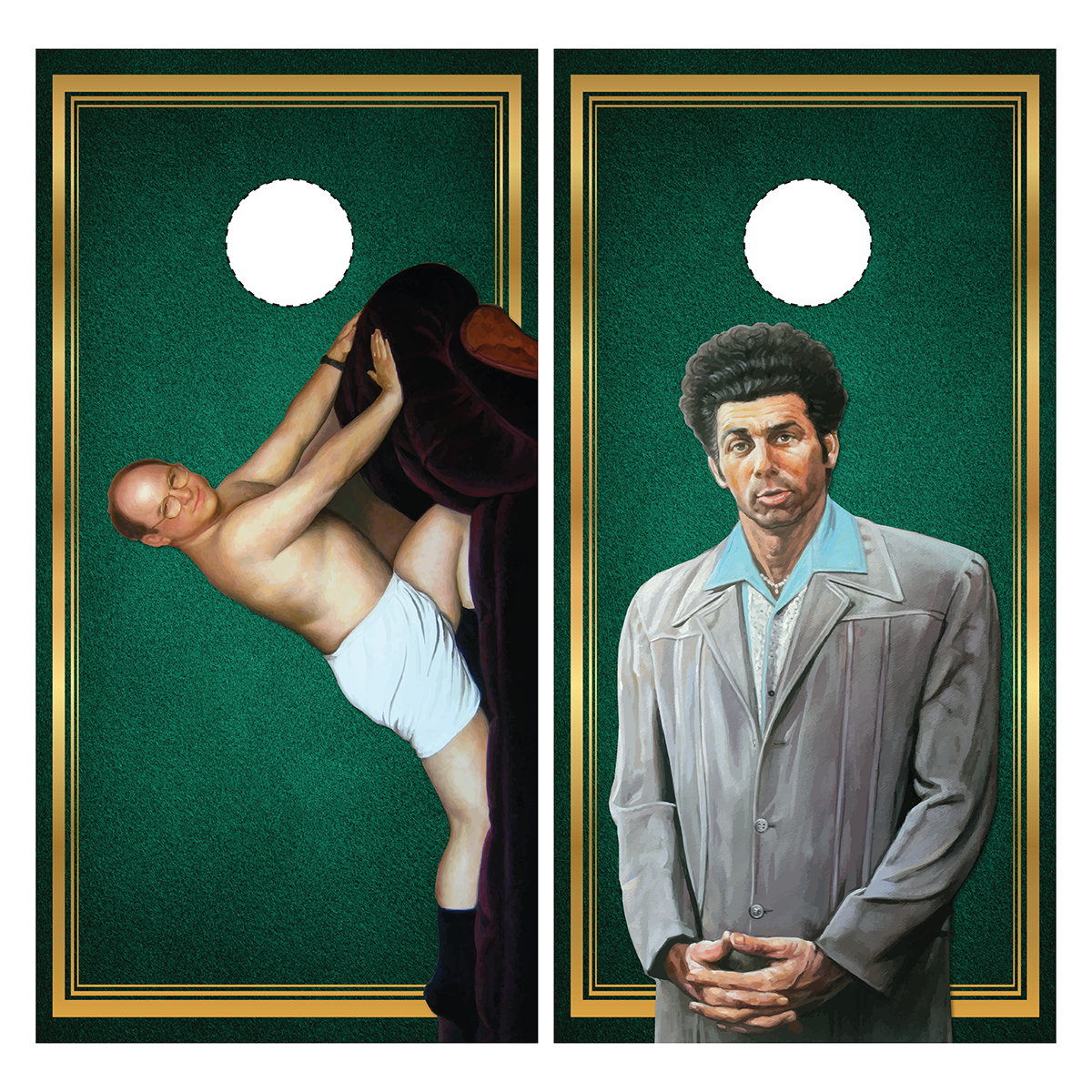 Seinfeld Cornhole Wrap