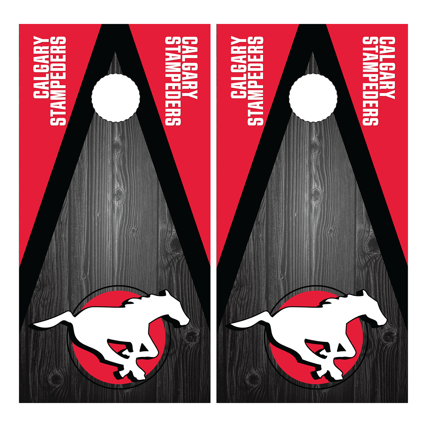Calgary Stampeders Cornhole Wrap