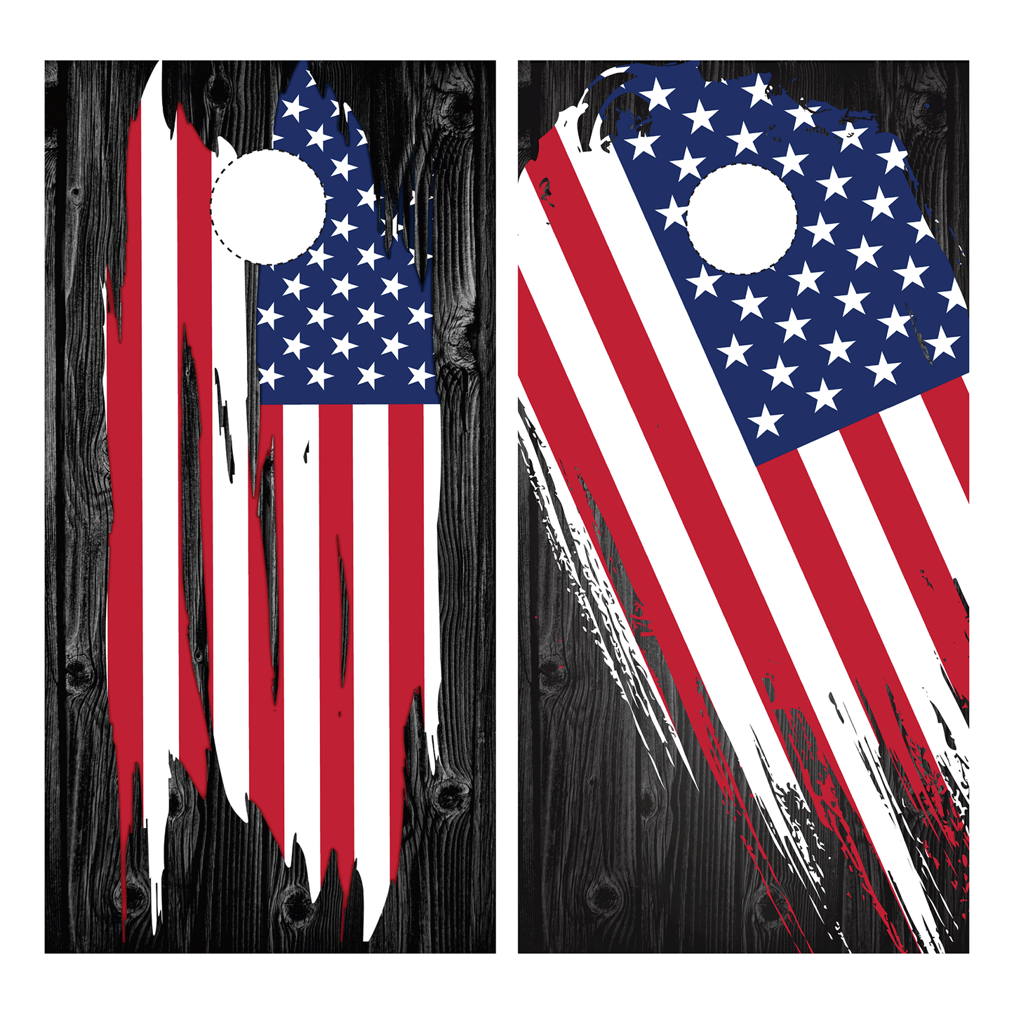 American Flag Cornhole Wraps