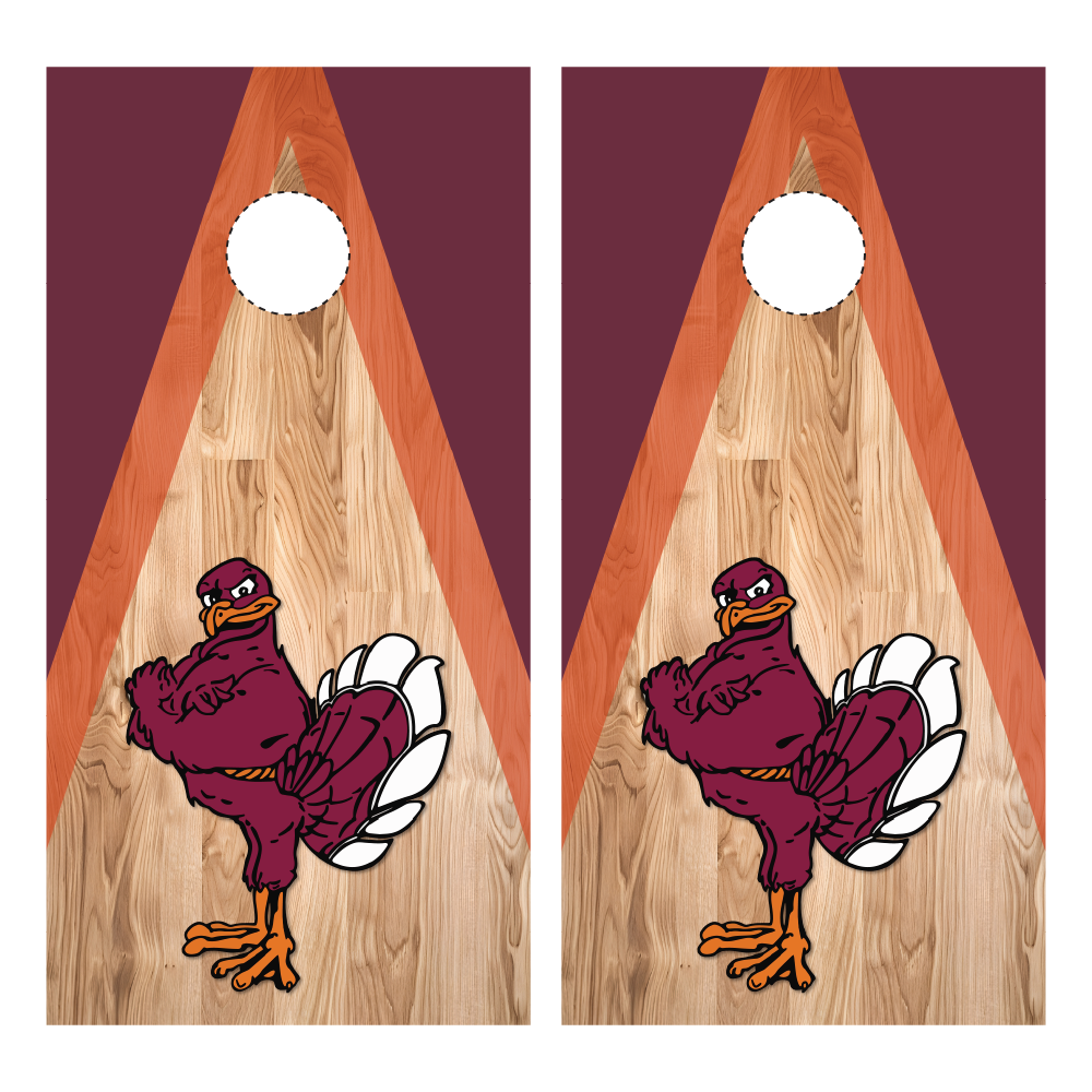 Virginia Tech Hokie Cornhole Wraps
