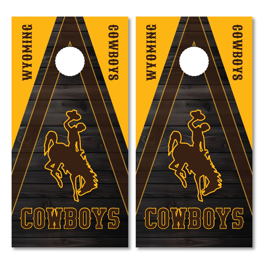 Wyoming Cowboys Cornhole Wraps