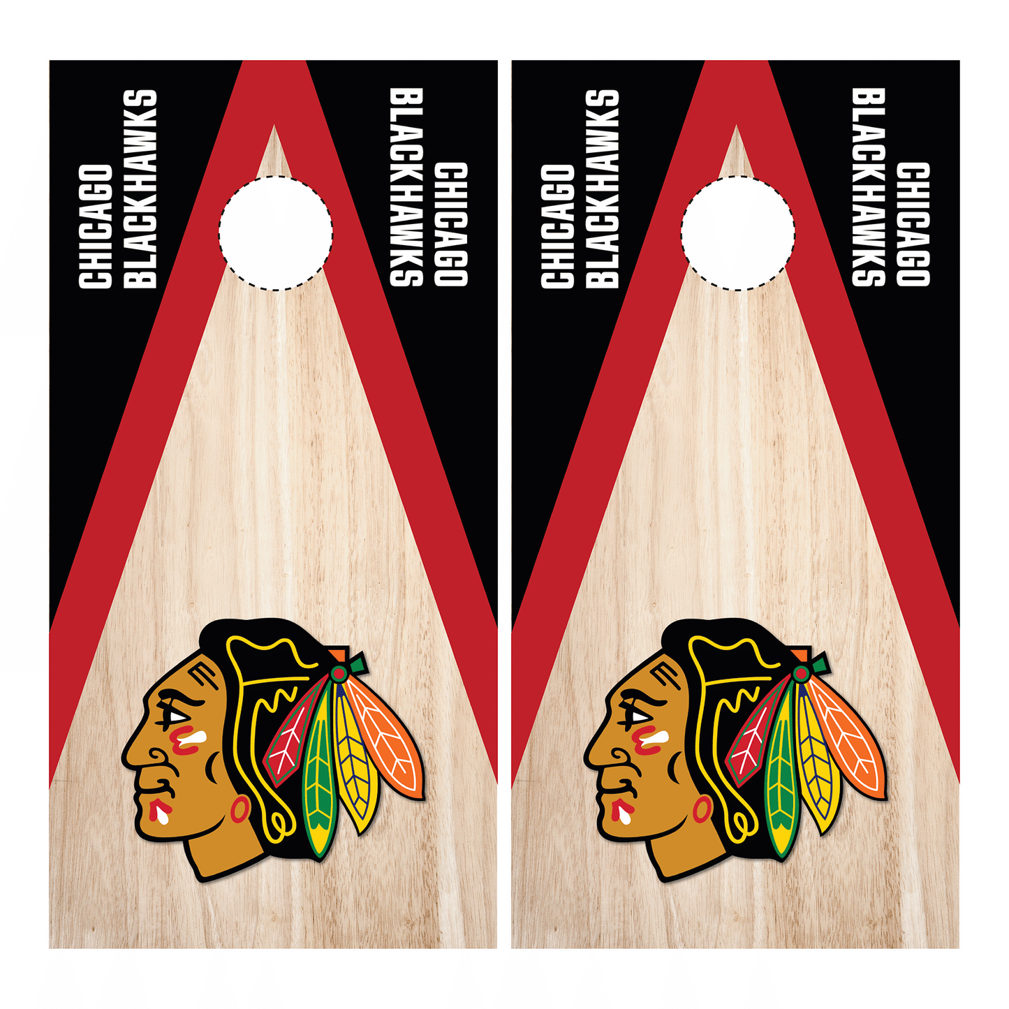 Chicago Blackhawks Cornhole Wrap