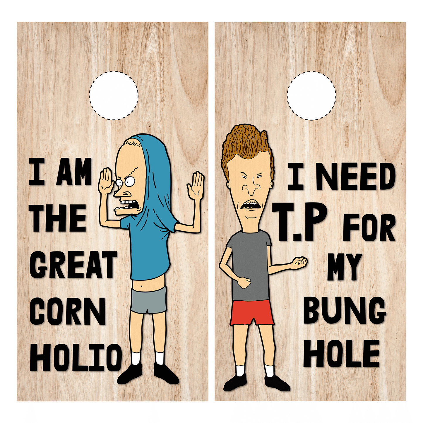Cornholio Cornhole Wraps