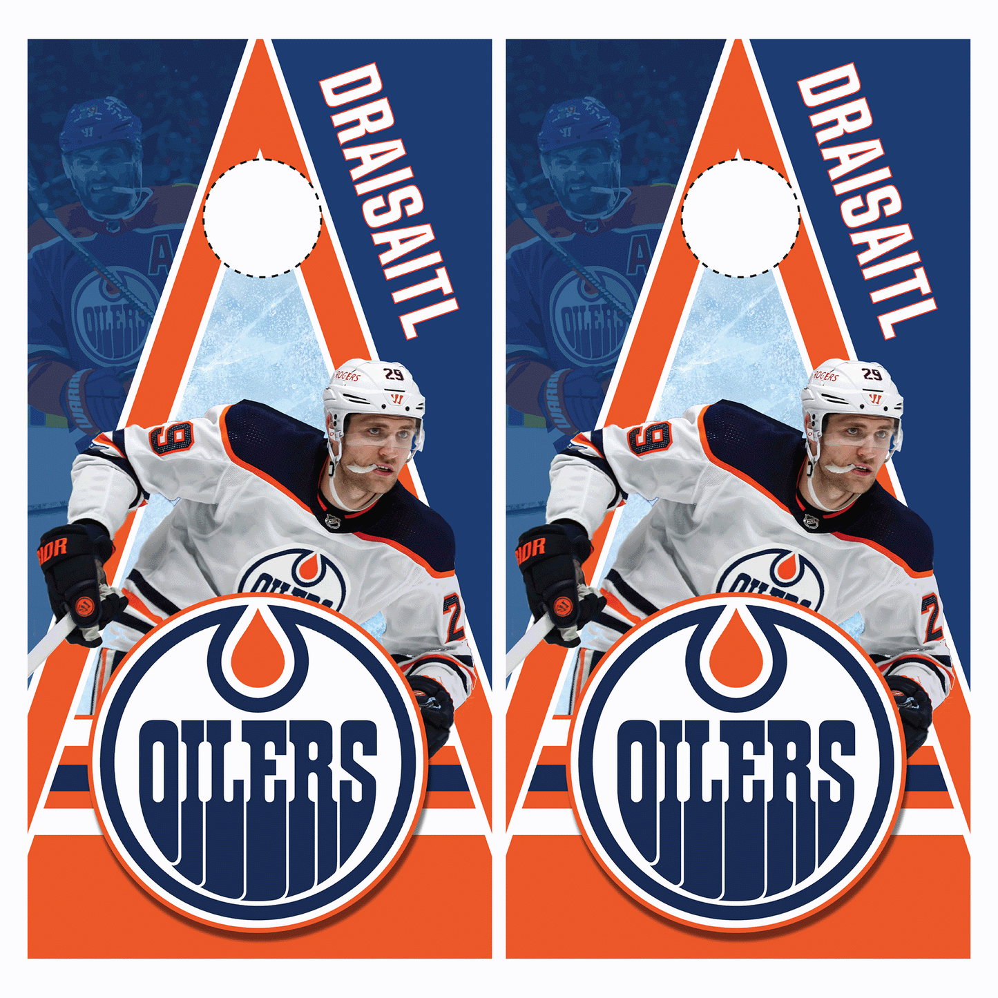 Oilers Cornhole Skin