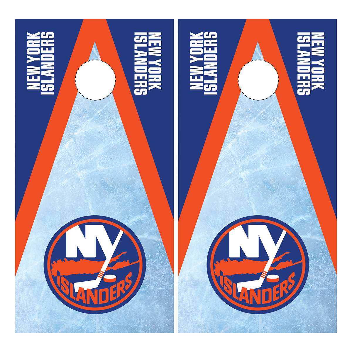 New York Islanders Cornhole Wraps
