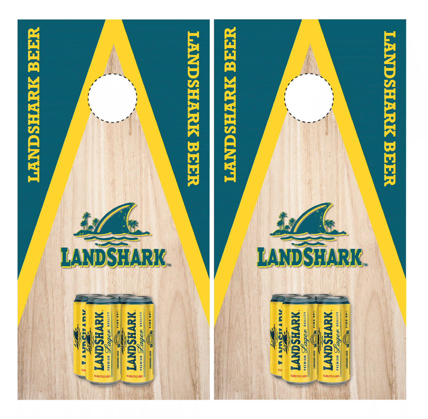 Landshark Lager Cornhole Wraps