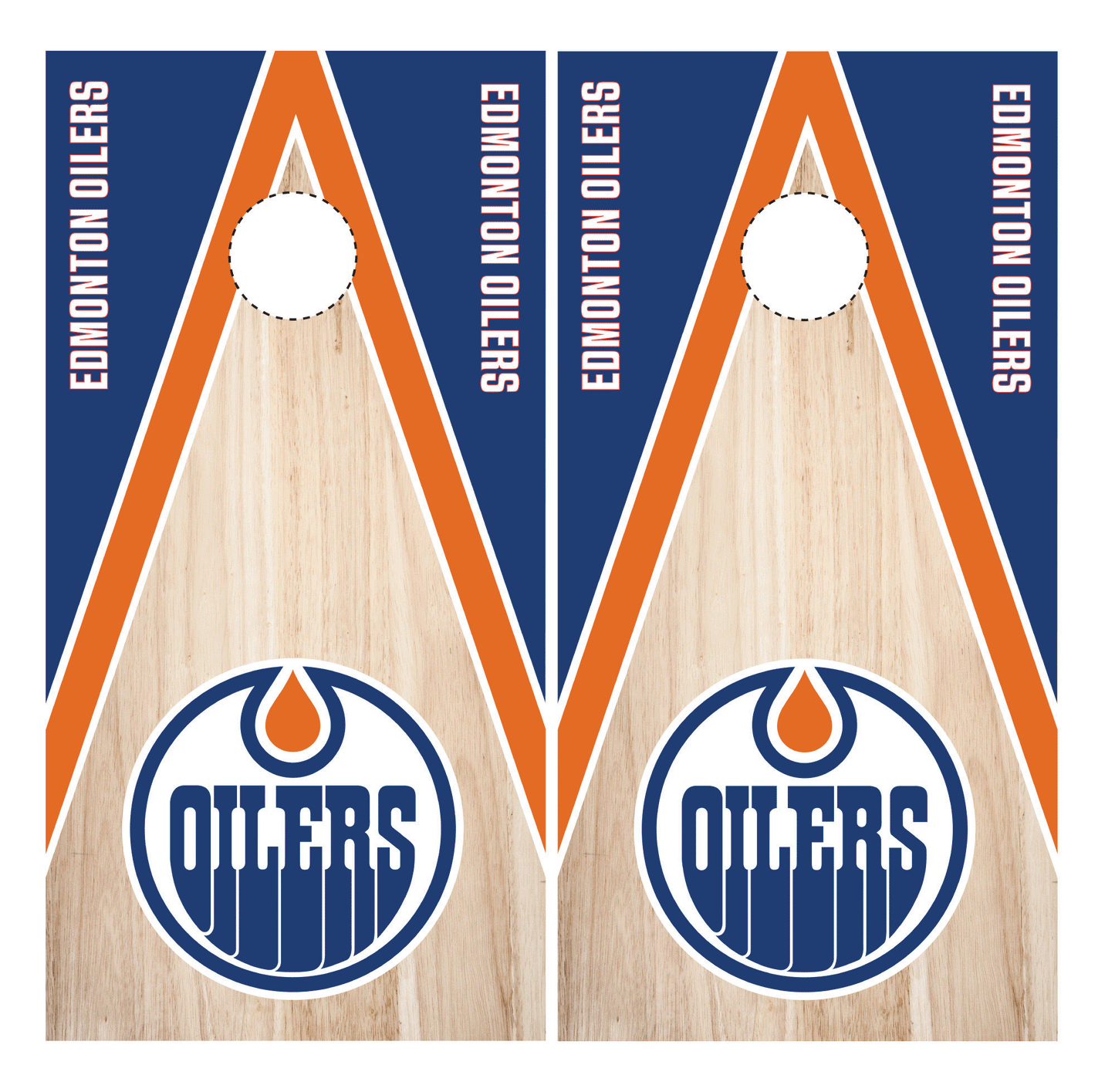 Edmonton Oilers Cornhole Wraps