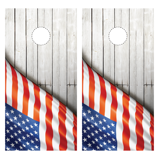 American Flag Cornhole Wraps Canada