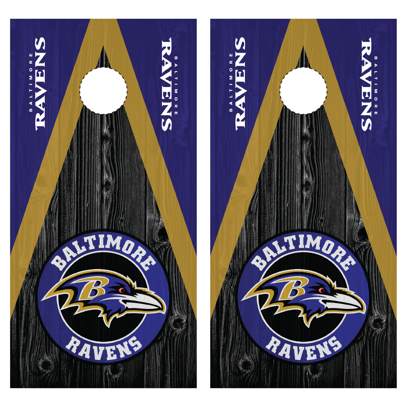 Baltimore Ravens Cornhole Wraps