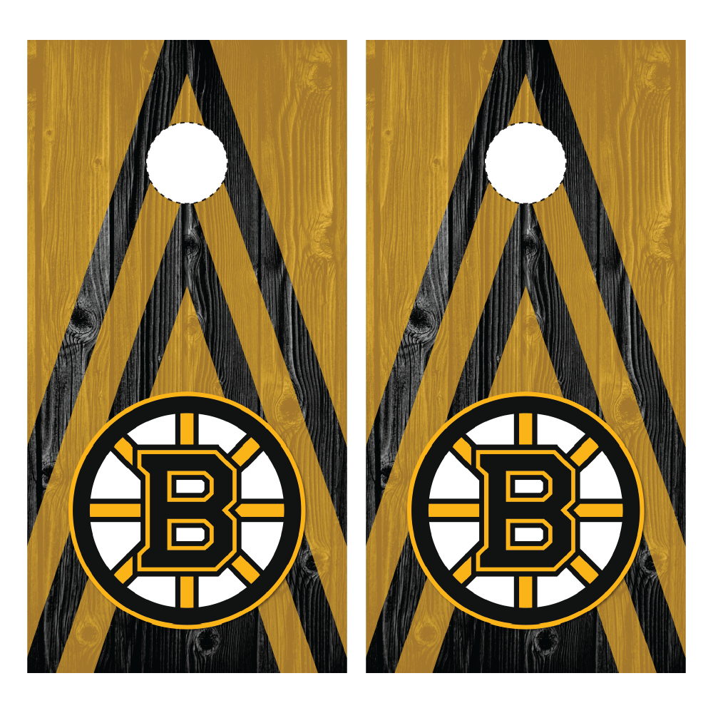 Boston Bruins Cornhole Wraps