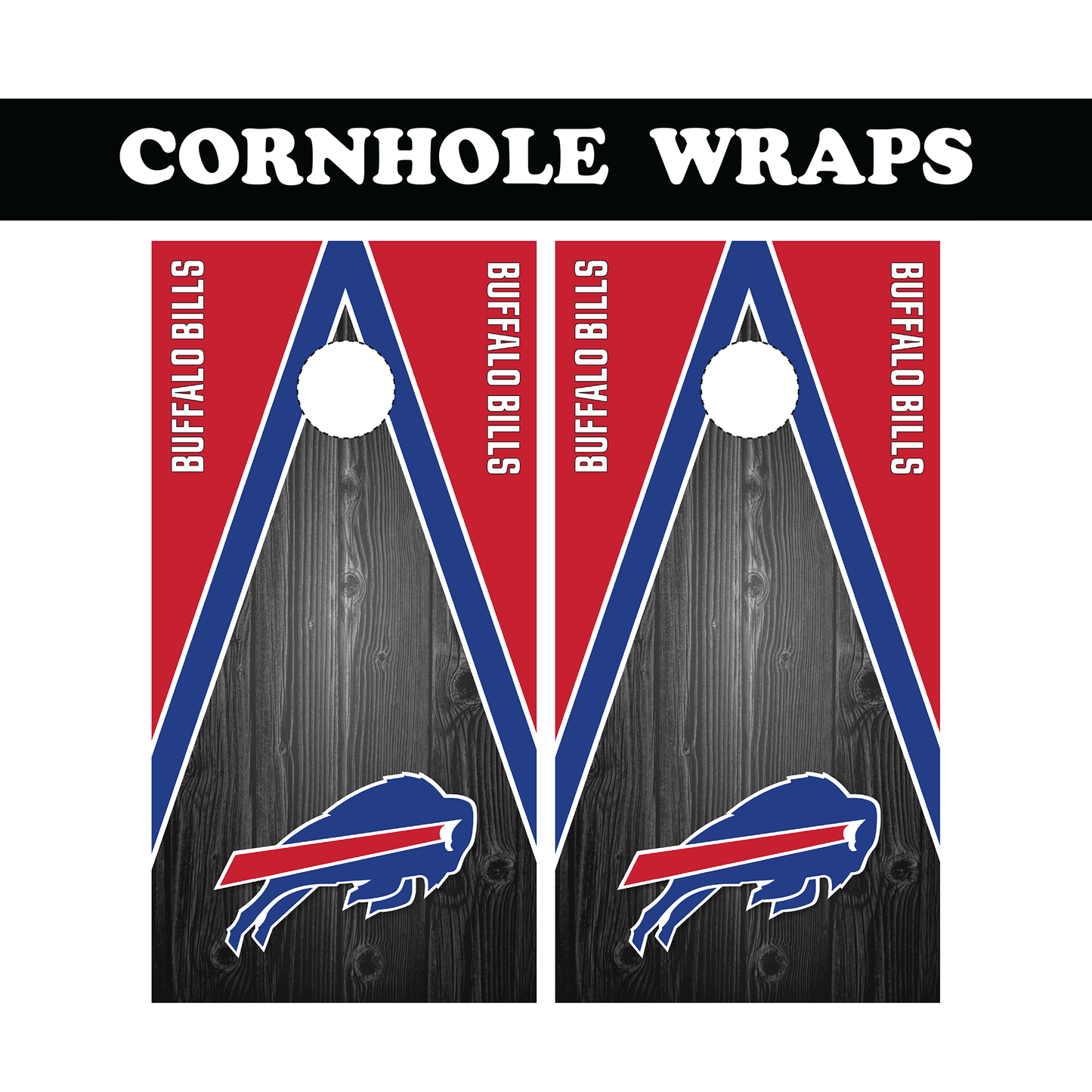 Buffalo Bills Cornhole Wrap