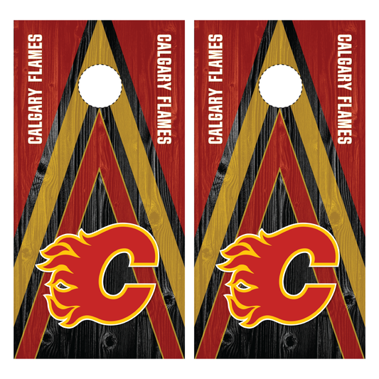 Calgary Flames Cornhole Wrap