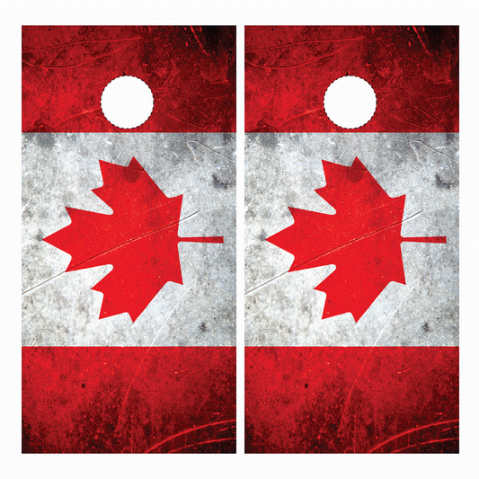 Canadian Flag Cornhole