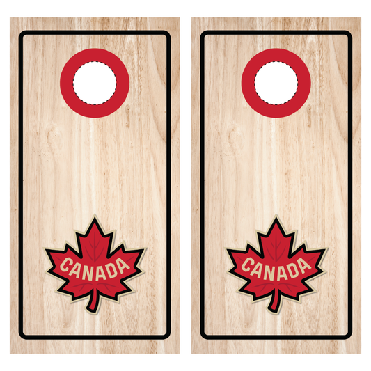 Canada Red Zone Cornhole Wraps