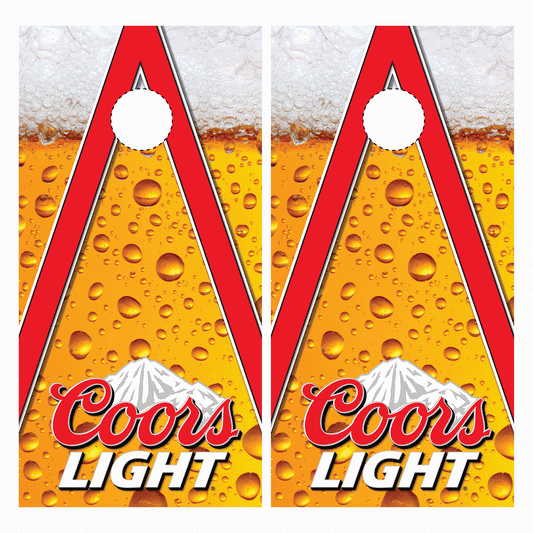 Coors Light Cornhole Wrap