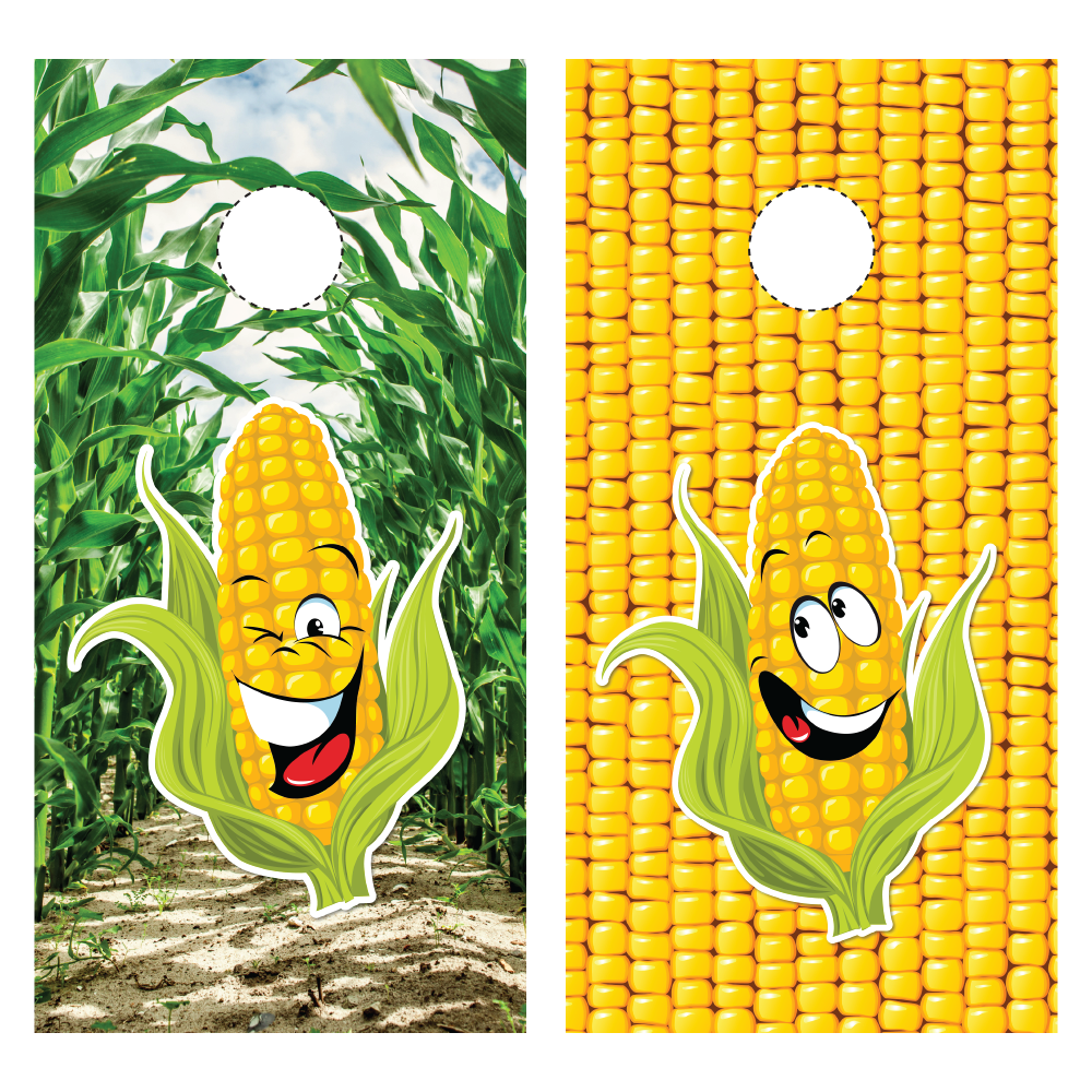 Funny Corn Cornhole Wraps | Custom Cornhole Wraps Canada – CreativeCornhole