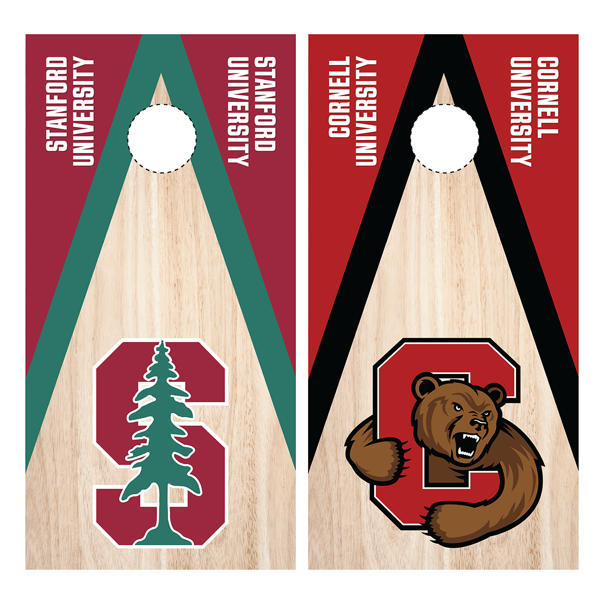 Cornell VS Stanford Cornhole Wrap