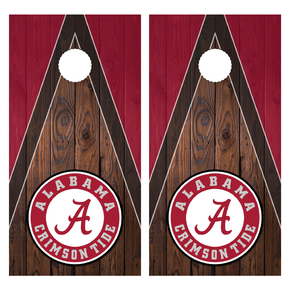 Crimson Tide U of A Cornhole Wraps