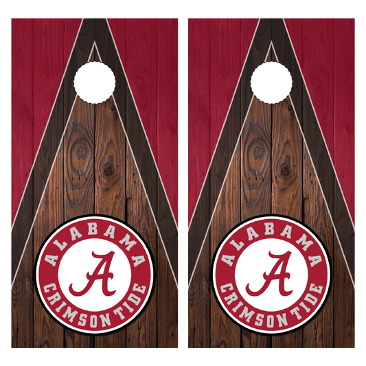 Crimson Tide U of A Cornhole Wraps