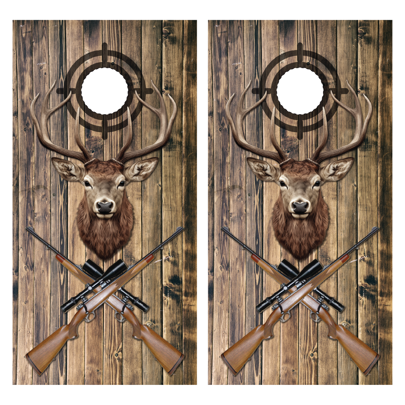 Deer Hunting Cornhole Wraps
