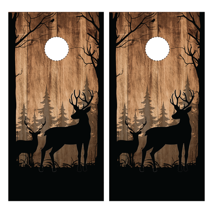 Deer Cornhole Wraps, Deer Hunting Cornhole Wraps