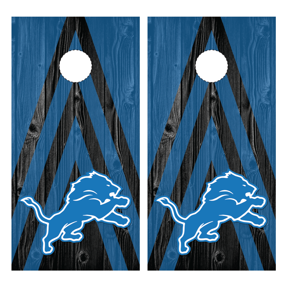 Detroit Lions Cornhole Wraps