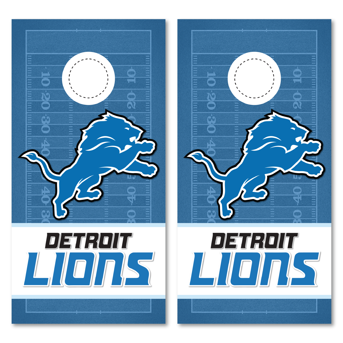 Detroit Lions Cornhole Wraps