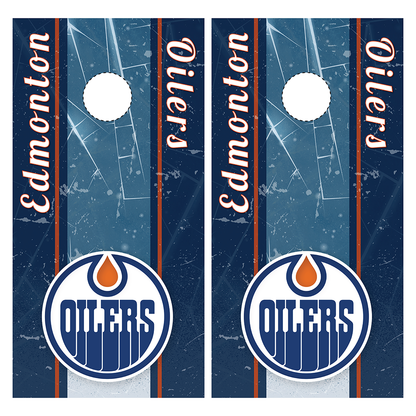 Edmonton Oilers Cornhole Wraps