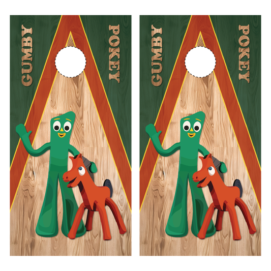 Gumby and Pokey Cornhole Wraps
