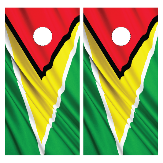 Guyana Flag Cornhole Wraps