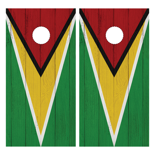 Guyana Flag Cornhole Wraps