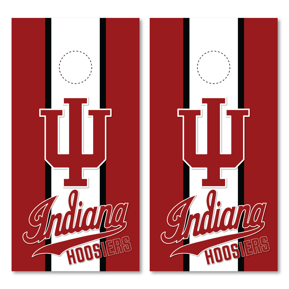 Indiana Hoosiers Cornhole Wraps