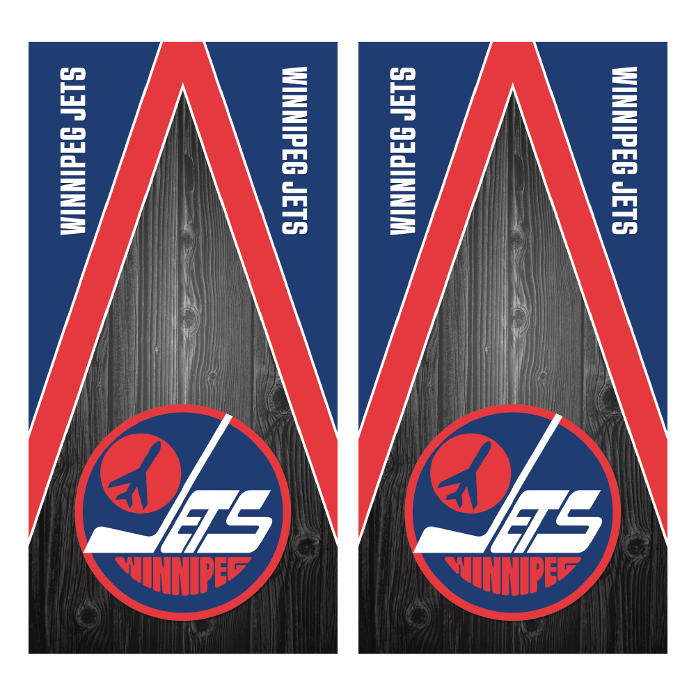 Winnipeg Jets Original Logo Cornhole Wraps