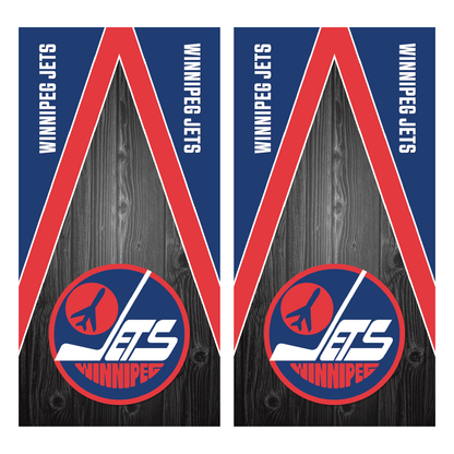 Winnipeg Jets Original Logo Cornhole Wraps