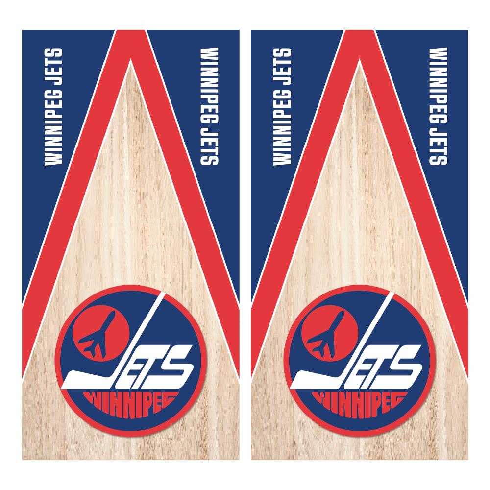 Winnipeg Jets Original Logo Cornhole Wraps