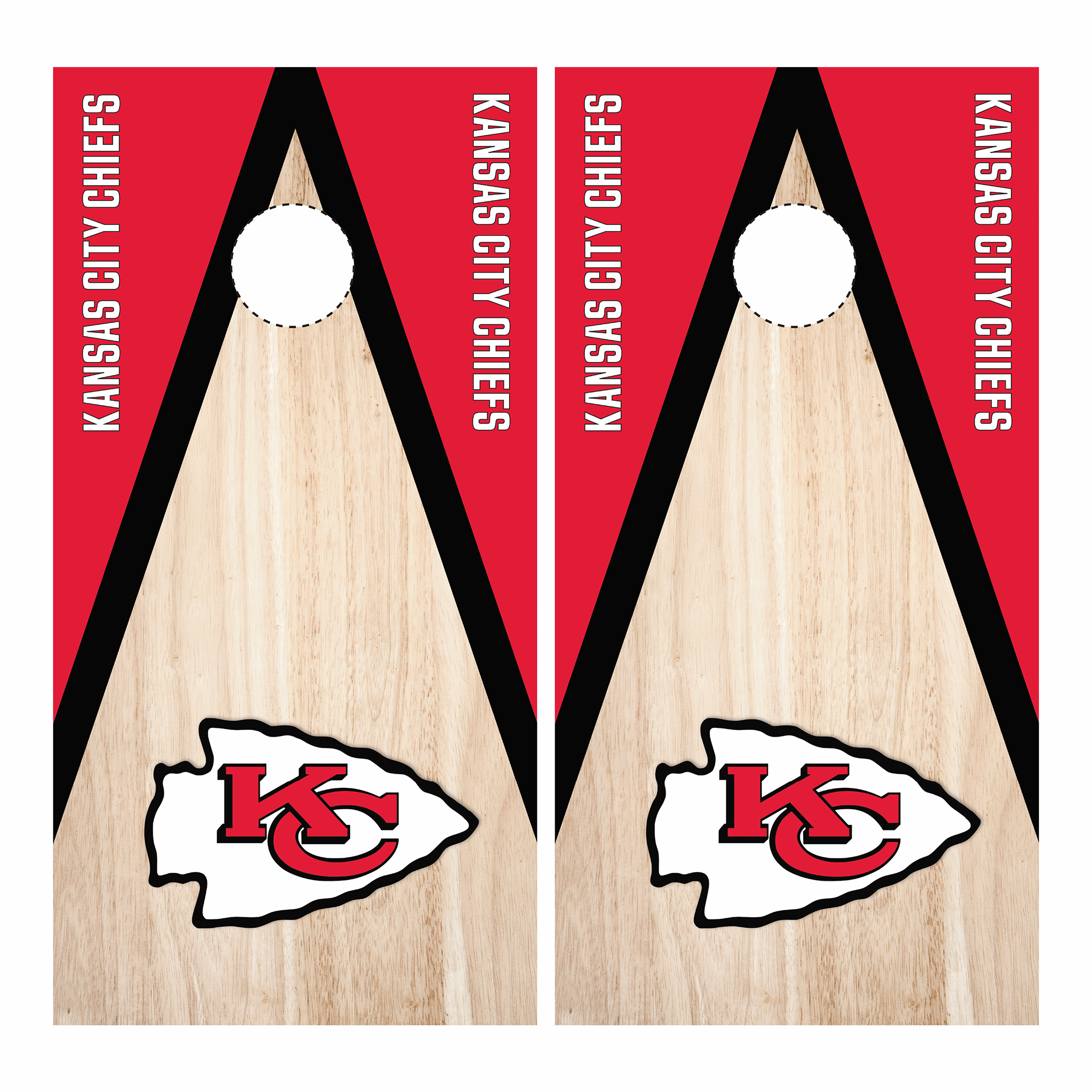 Kansas City Chiefs Cornhole Wraps | Custom Cornhole Wraps ...