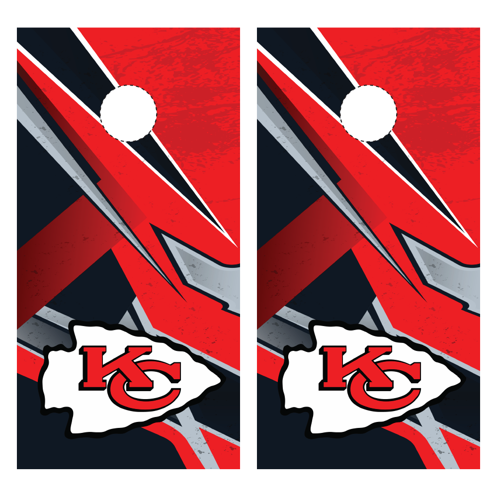 Kansas City Chiefs Cornhole Wraps | Custom Cornhole Wraps ...