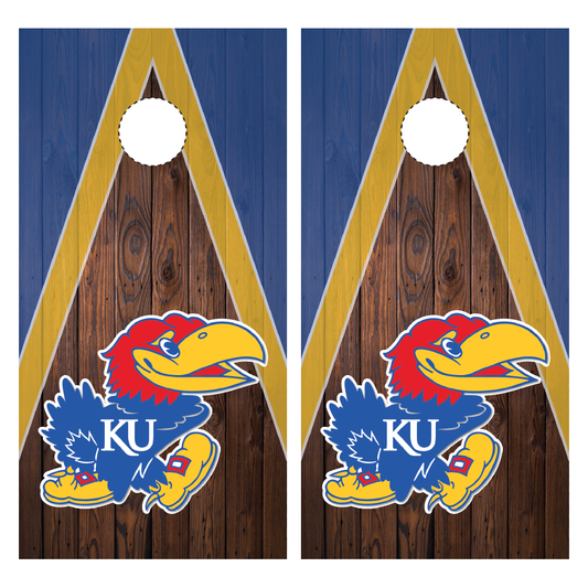 Kansas Jayhawks Cornhole Wraps