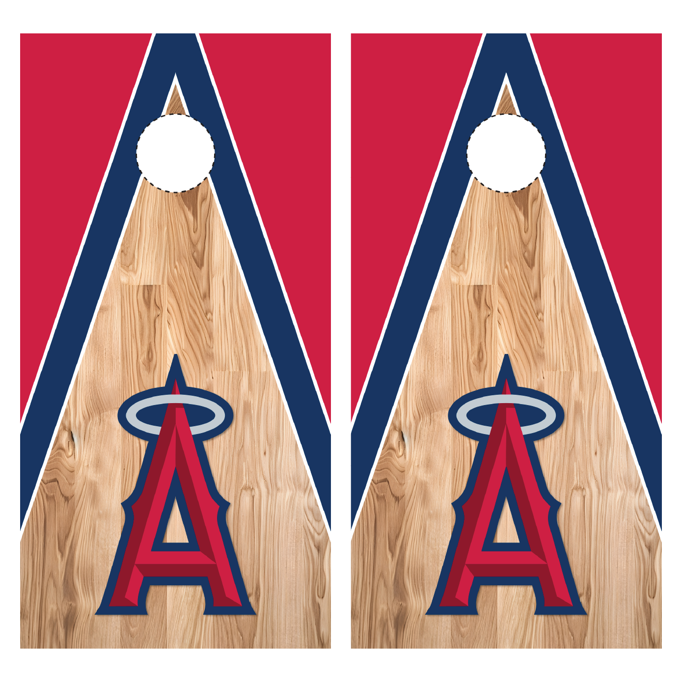 LA Angels Cornhole Wraps